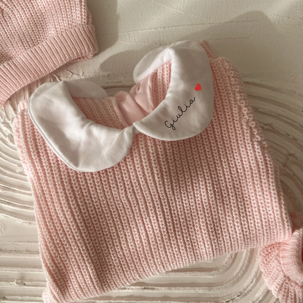 Tenue de naissance personnalisée - Rose