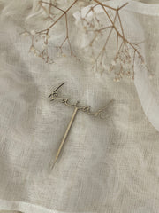 Cake topper « prénom » personnalisable